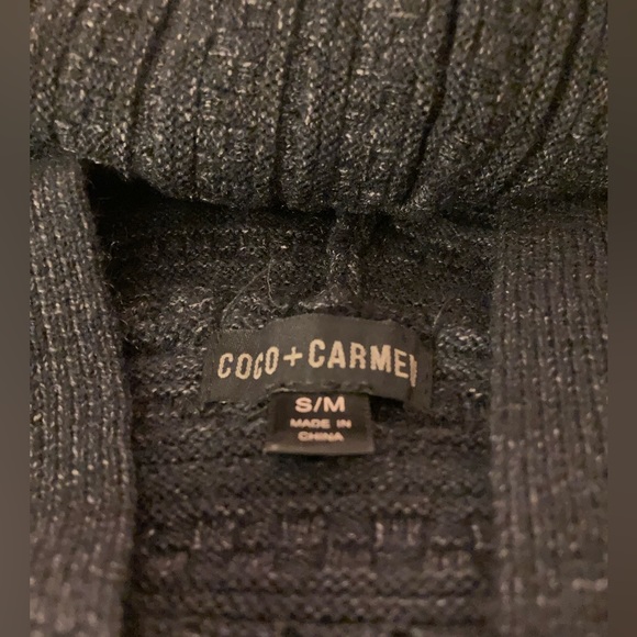 Coco + Carmen Hooded Sweater Vest S/M Pockets - Picture 3 of 6